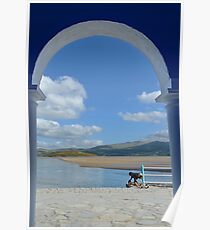 View Through an Arch at PortMeirion Poster