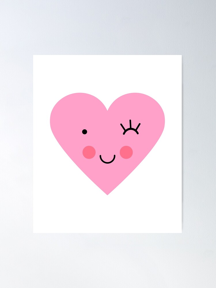 Pink Emoji Heart Post-it Notes, Zazzle