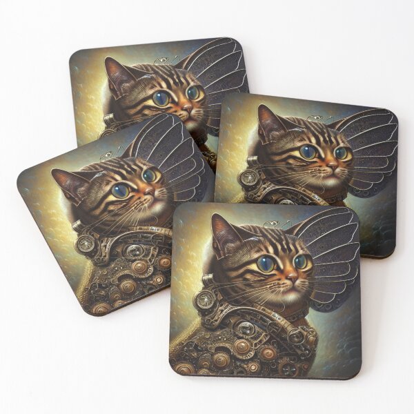 Item preview, Steampunk-style cat designed and sold by Urbansteam21.