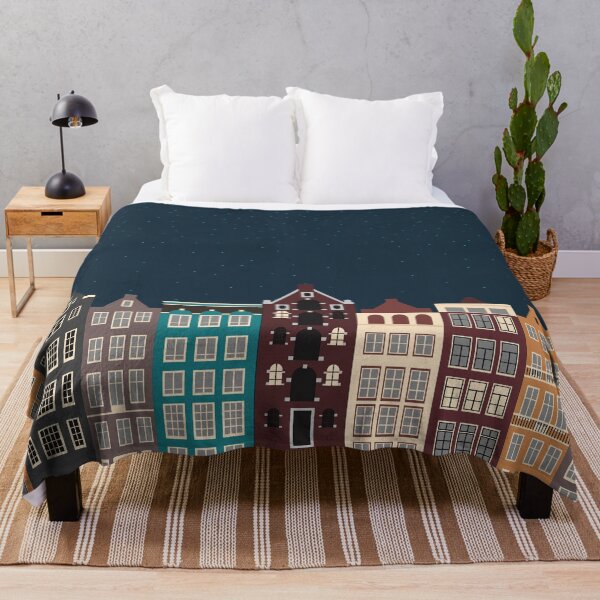 Item preview, Winter night in the old town designed and sold by OtterFactory.