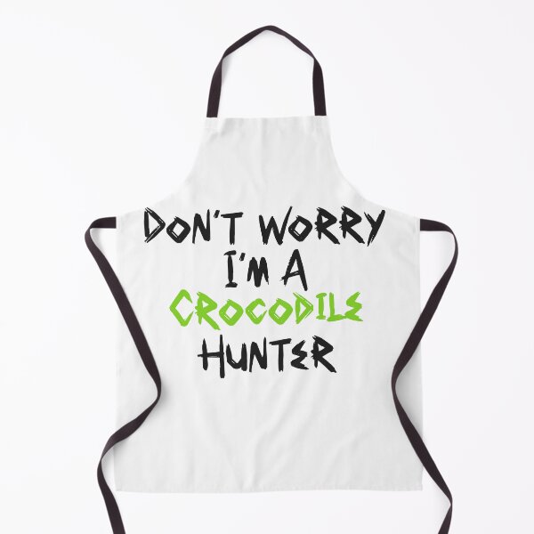 Item preview, Cool Don't Worry I'm a Crocodile Hunter Brush Font Quote Black and Green | Crocodile Hunter Quote designed and sold by RiciPaneto.
