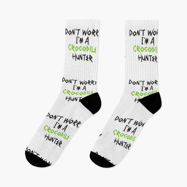 Item preview, Cool Don't Worry I'm a Crocodile Hunter Brush Font Quote Black and Green | Crocodile Hunter Quote designed and sold by RiciPaneto.
