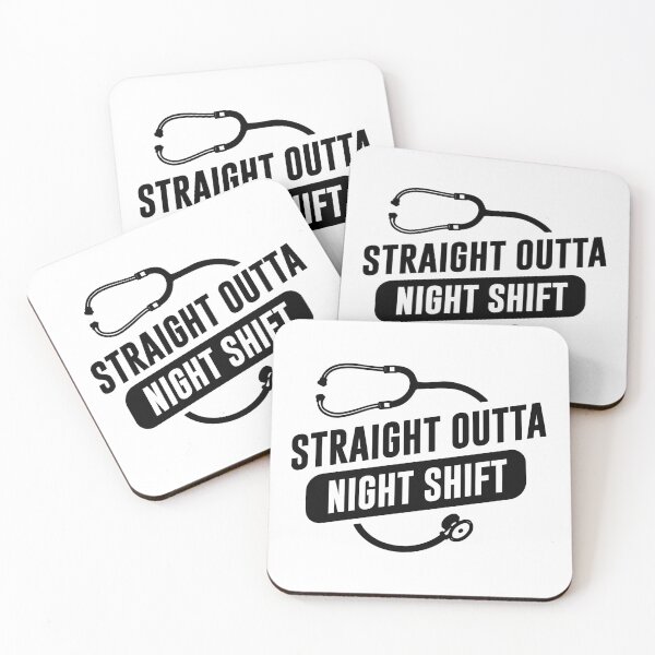 Item preview, Straight Outta Night shift T shirt designed and sold by FanityPrints.