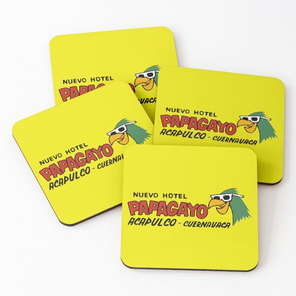 Item preview, Nuevo Hotel Papagayo Acapulco Mexico - Vintage Travel Sticker - Vintage Luggage Label Parrot Hotel Mexico designed and sold by chrisrivait.