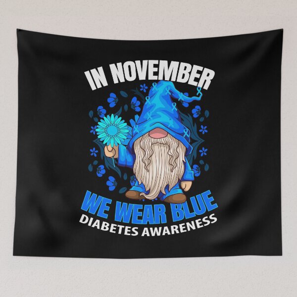 Item preview, in november we wear blue Diabetes Awareness designed and sold by Ibu83.