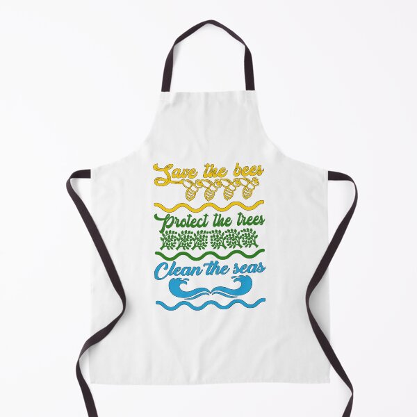 Item preview, Save the bees protect the trees clean the seas, colorful original, designed and sold by Chakilogy.