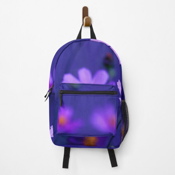 Item preview, Cosmos flowers on blue background designed and sold by olena2552.