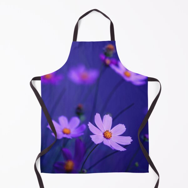 Item preview, Cosmos flowers on blue background designed and sold by olena2552.