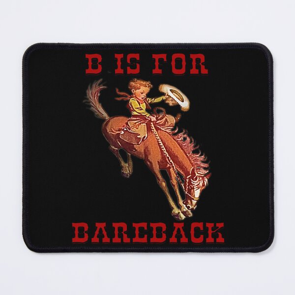 Item preview, B Is For Bareback - Vintage Child Cowboy Riding Bareback designed and sold by handsoftime2020.