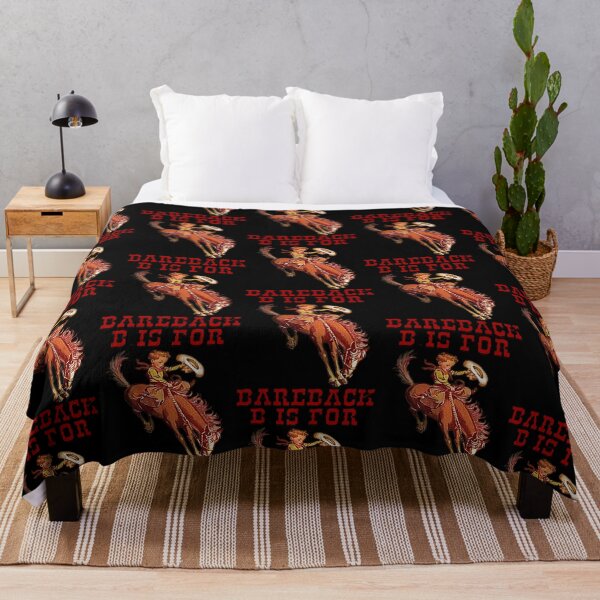 Item preview, B Is For Bareback - Vintage Child Cowboy Riding Bareback designed and sold by handsoftime2020.