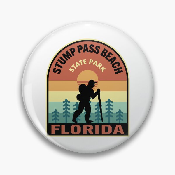 Item preview, Stump Pass Beach State Park Florida Retro Hiking designed and sold by HalpinDesign.