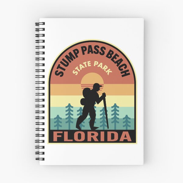 Item preview, Stump Pass Beach State Park Florida Retro Hiking designed and sold by HalpinDesign.