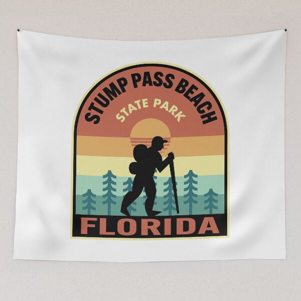 Item preview, Stump Pass Beach State Park Florida Retro Hiking designed and sold by HalpinDesign.