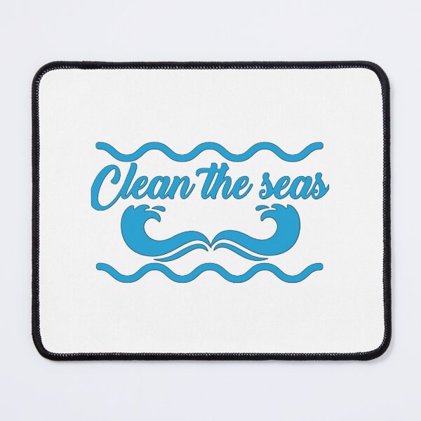 Item preview, Clean the seas, bleu colorful original,,,  designed and sold by Chakilogy.