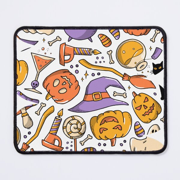 Item preview, Happy Halloween seamless pattern with doodles for backgrounds designed and sold by WBP Mart.
