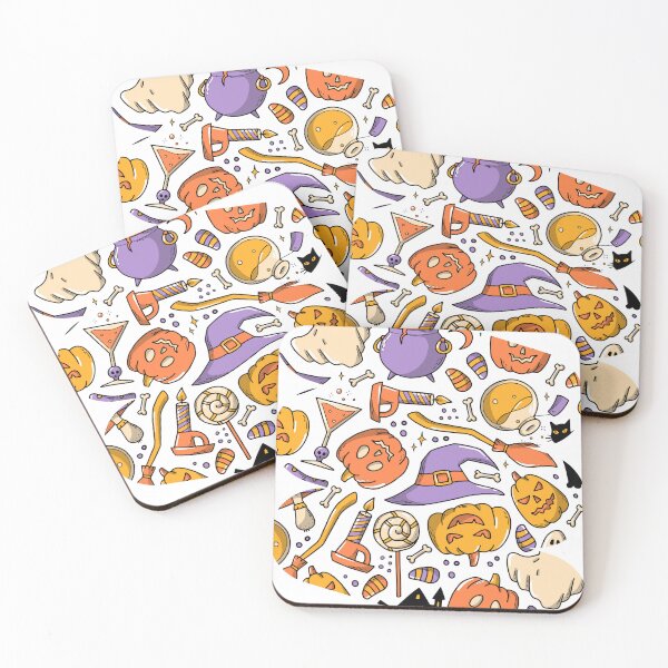 Item preview, Happy Halloween seamless pattern with doodles for backgrounds designed and sold by WBP Mart.