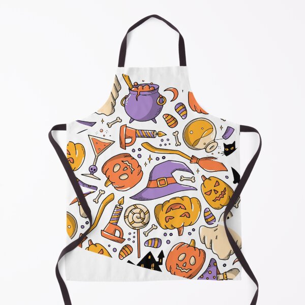 Item preview, Happy Halloween seamless pattern with doodles for backgrounds designed and sold by WBP Mart.