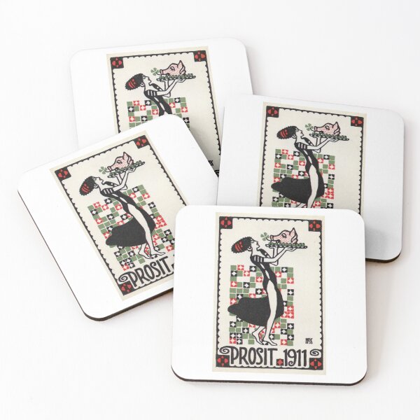 Item preview, Vienna Seccession Postcard - 'Prosit' [Congratulations]  designed and sold by Jack Clearwater.