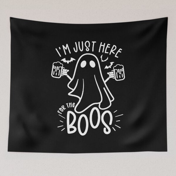 Item preview, I’m Just Here For The Boos Funny Halloween Beer Lover Saying designed and sold by SpookySeasonTee.