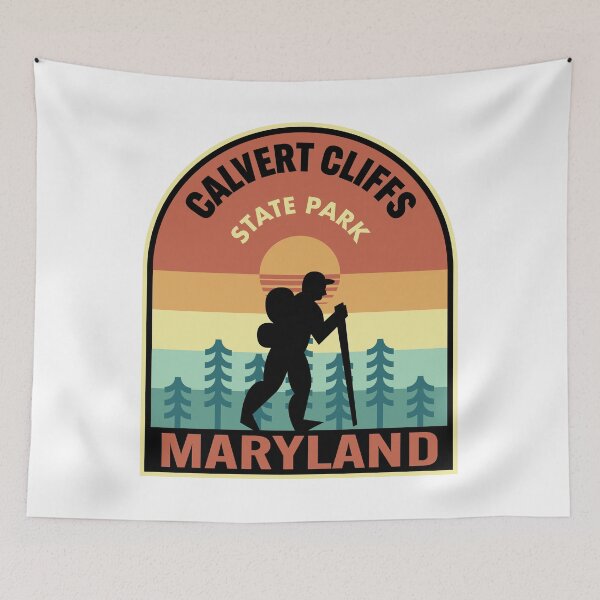 Item preview, Calvert Cliffs State Park Maryland Retro Hiking designed and sold by HalpinDesign.