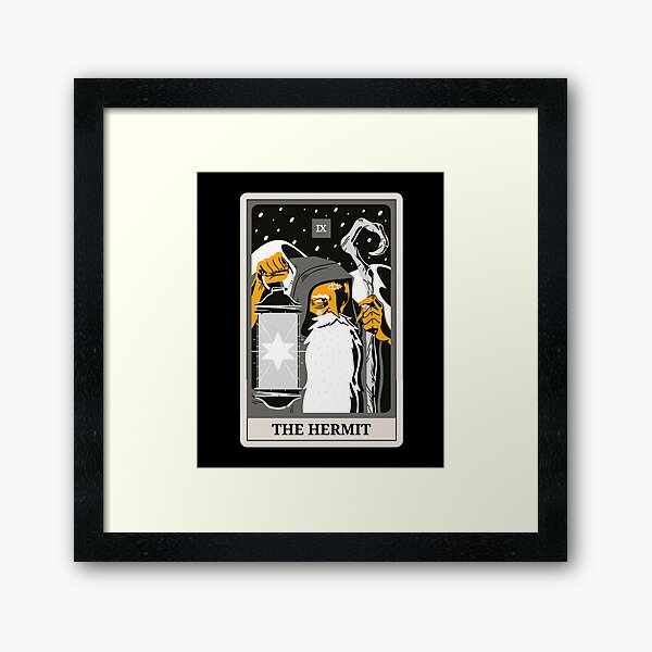 Item preview, The Hermit Tarot Card Monotone Orange Color Costume designed and sold by 27th-Tee.