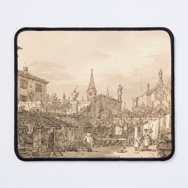 Item preview, Canaletto Capriccio of a Venetian Courtyard designed and sold by OldTimeArt.