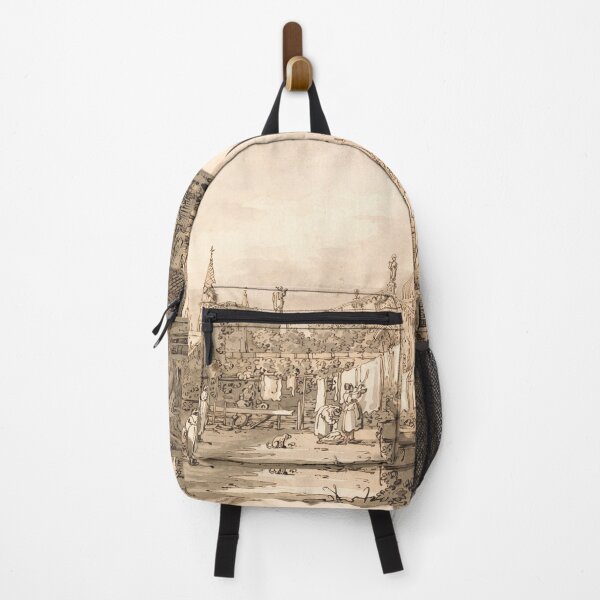 Item preview, Canaletto  Capriccio of a Venetian Courtyard  designed and sold by OldTimeArt.