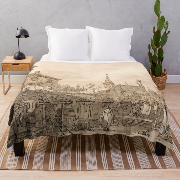 Item preview, Canaletto Capriccio of a Venetian Courtyard designed and sold by OldTimeArt.