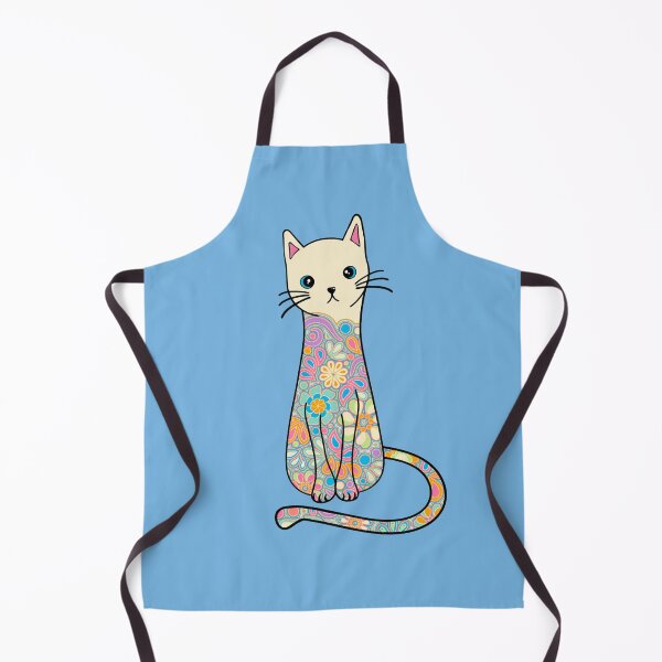 Item preview, Pretty floral Cat Drawing designed and sold by Alondra.