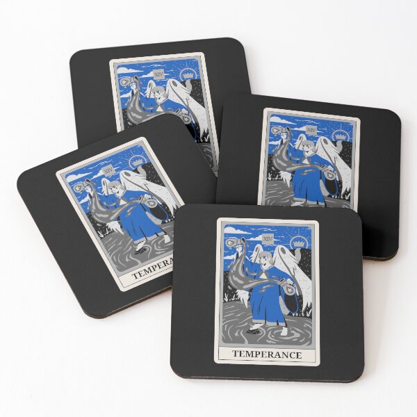 Item preview, The Temperance Tarot Card Monotone Blue Color Costume designed and sold by 27th-Tee.