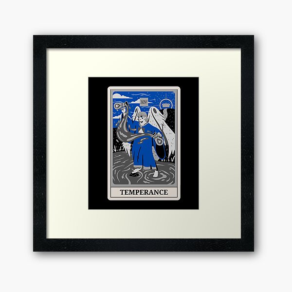 Item preview, The Temperance Tarot Card Monotone Blue Color Costume designed and sold by 27th-Tee.