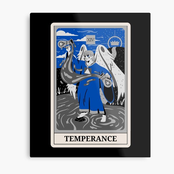 Item preview, The Temperance Tarot Card Monotone Blue Color Costume designed and sold by 27th-Tee.