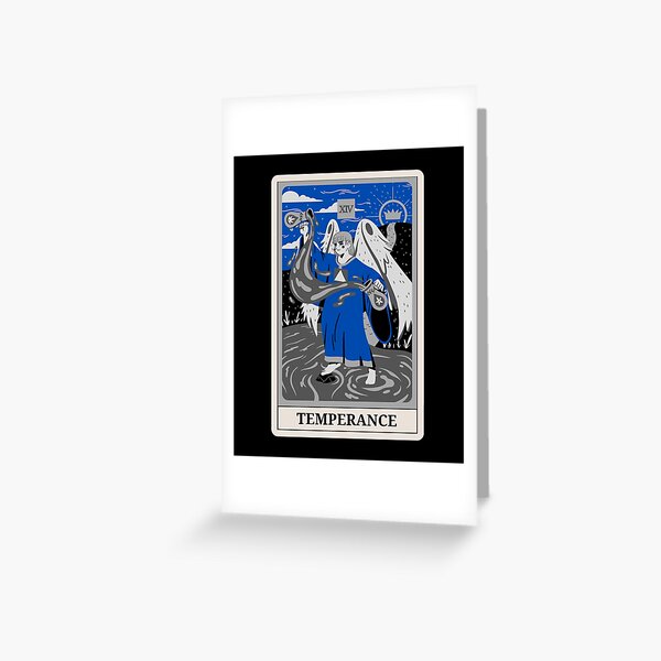 Item preview, The Temperance Tarot Card Monotone Blue Color Costume designed and sold by 27th-Tee.