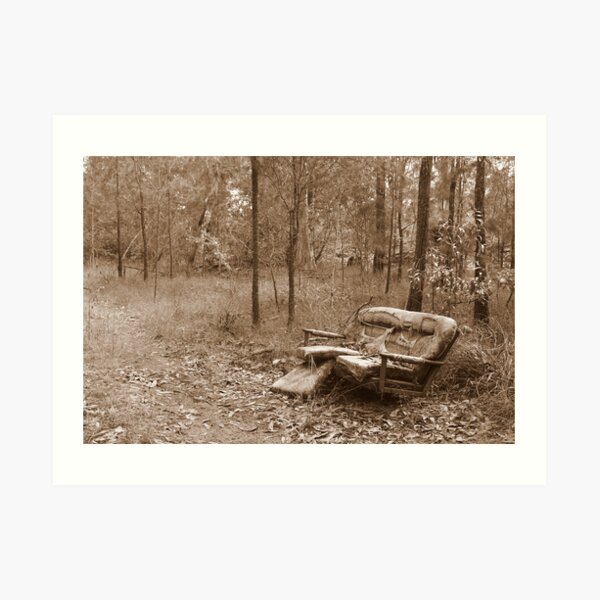 Waiting by the Track Art Print