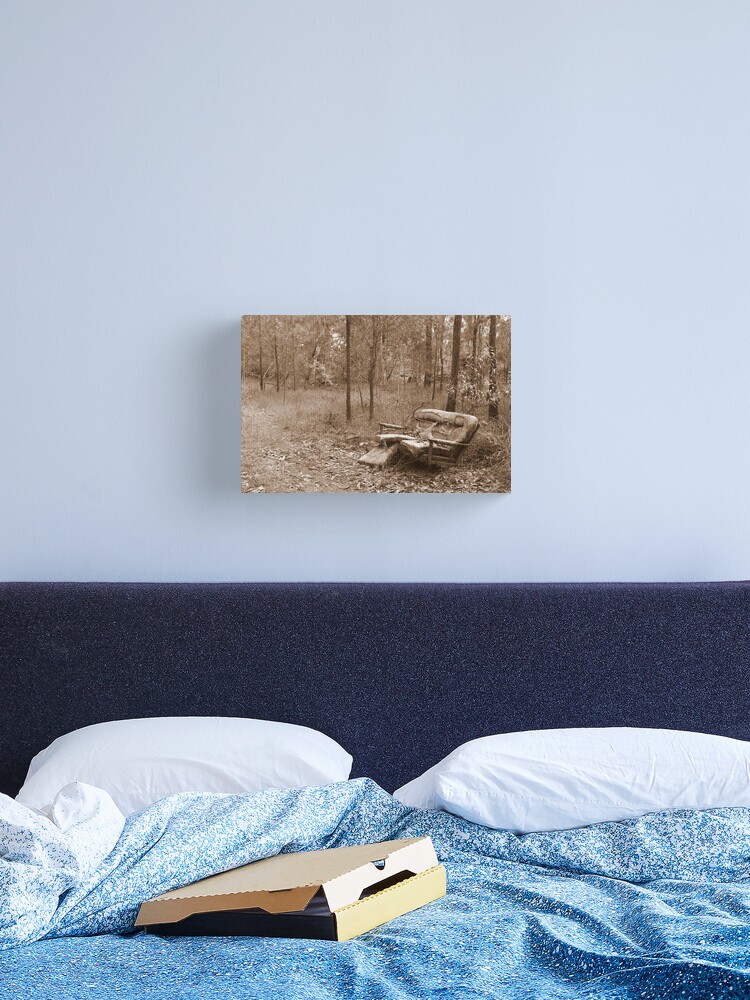 Thumbnail 2 of 3, Canvas Print, Waiting by the Track designed and sold by theoddshot.