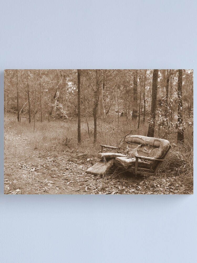 Thumbnail 1 of 3, Canvas Print, Waiting by the Track designed and sold by theoddshot.