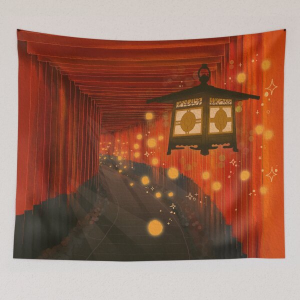 Item preview, Magical Fushimi Inari - Autumn in Japan designed and sold by SugarMochi.