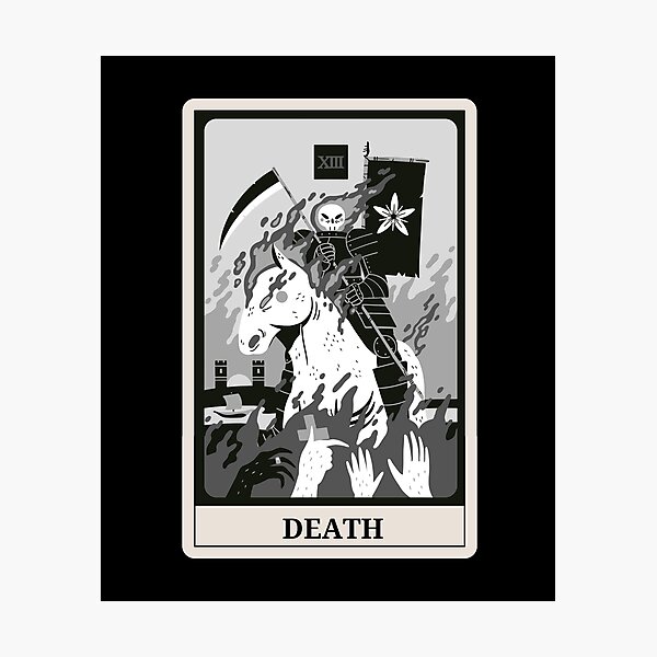 Item preview, Death Tarot Card Monotone Color Costume designed and sold by 27th-Tee.