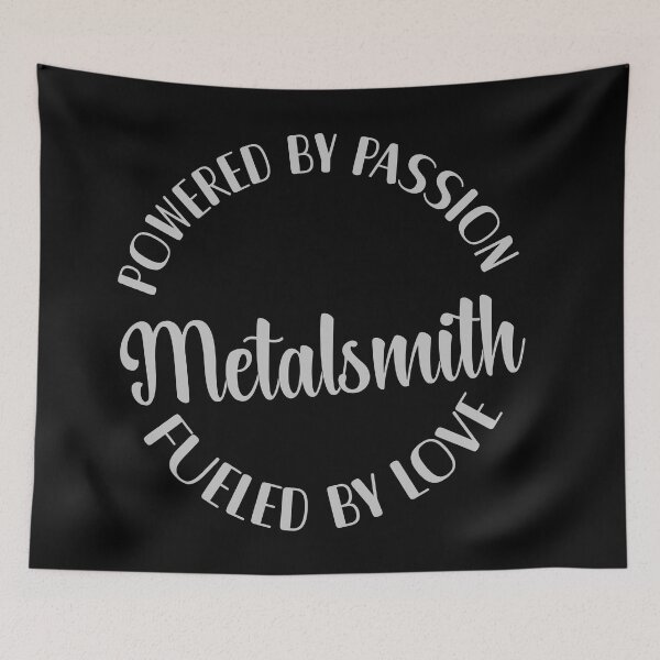 Item preview, Metalsmith powered by passion fueled by love metal worker gift designed and sold by MetalicBabe.