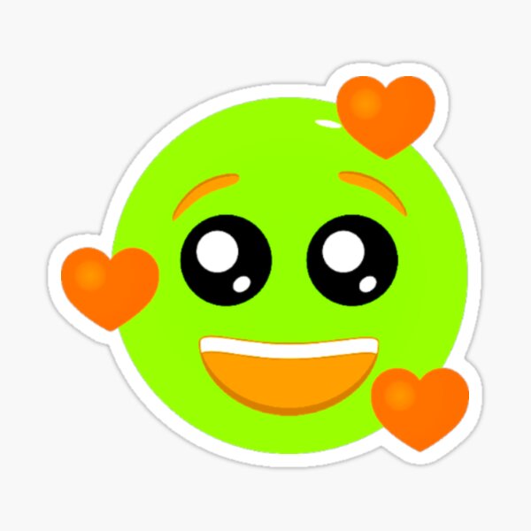 "Orange heart emoji" Sticker for Sale by CorneliusDesign | Redbubble