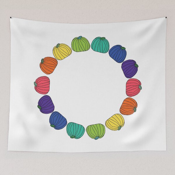 Item preview, Rainbow Colors Pumpkin Ring For Squeamish Halloween Fans designed and sold by ellenhenry.