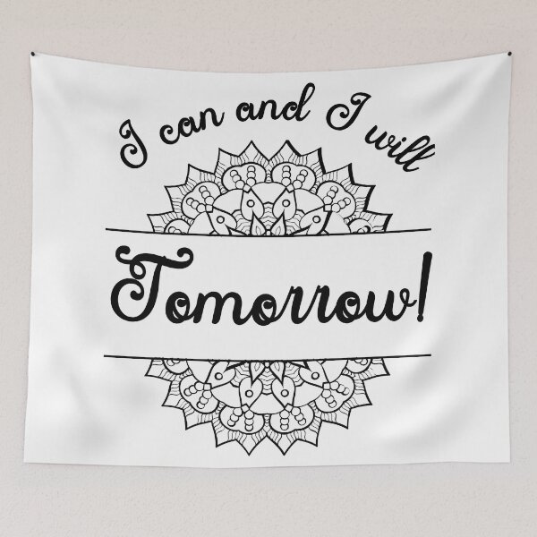 Item preview, I can and I will.... Tomorrow! designed and sold by MerWishes.