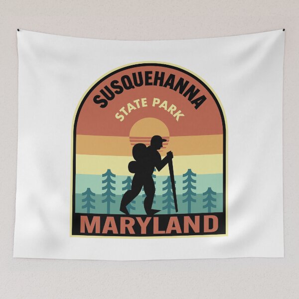 Artikelvorschau, Susquehanna State Park Maryland Retro Hiking entworfen und verkauft von HalpinDesign.