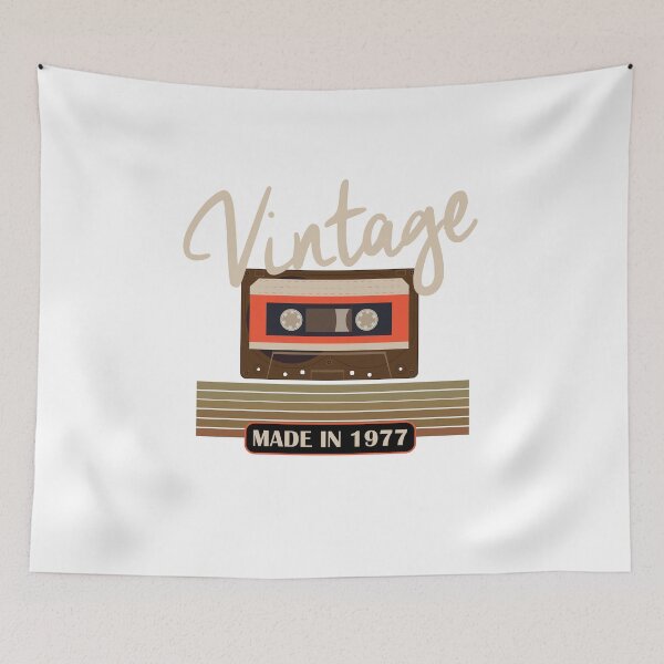 Item preview, Birthday Year Born in 1977 Birth Year Vintage Made In 1977 designed and sold by TeesByDesign.