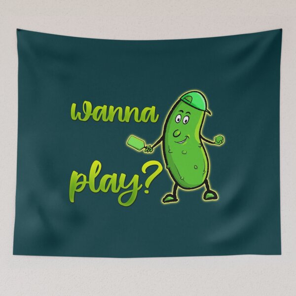 Item preview, Funny Pickle Playing Pickleball                             designed and sold by thecraftsylife.
