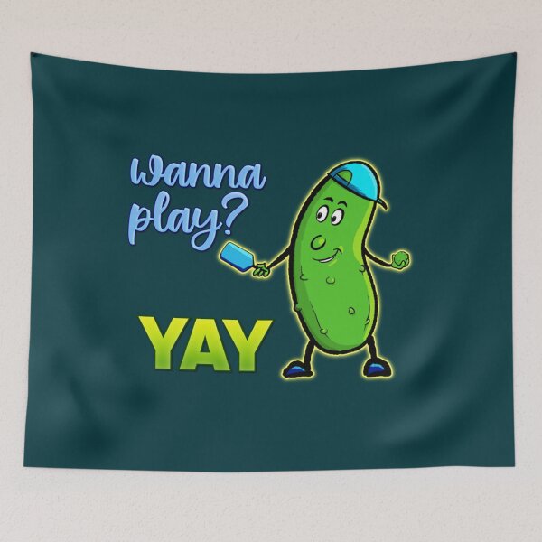 Item preview, Funny Pickle Playing Pickleball                              designed and sold by thecraftsylife.