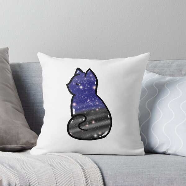 Item preview, Night Sky Stars Cute Cat Illustration designed and sold by Saritas Boutique Shop.