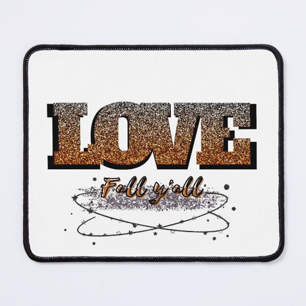 Item preview, Love Fall Y'all (Silver Orange) designed and sold by SimplyMe-Plus.