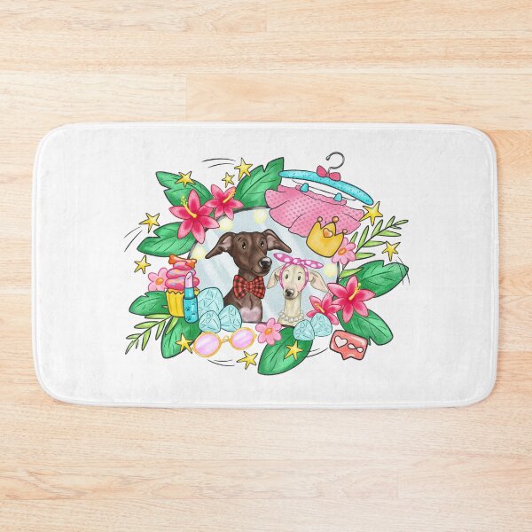 Item preview, Italian Greyhound / Whippet Fashion Life Illustration Lucas and Perla  designed and sold by LucasandPerla.