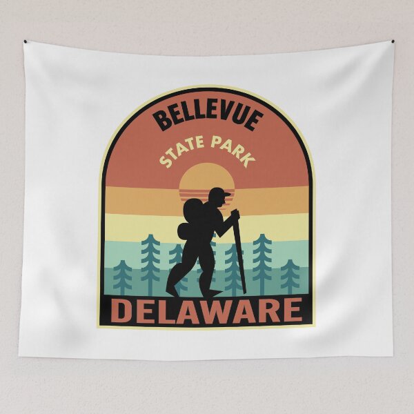 Item preview, Bellevue State Park Delaware Retro Hiking designed and sold by HalpinDesign.